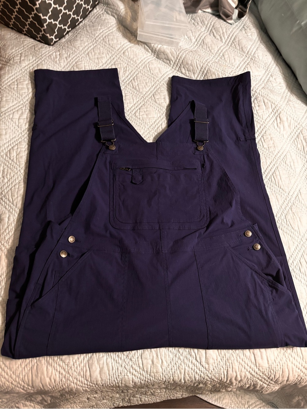 Duluth Trading Co Navy Garden Overalls
